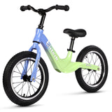 Birtech 14 Inch Kids Balance Bike with Magnesium Alloy Frame Blue&Green