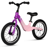 Birtech 14 Inch Kids Balance Bike with Magnesium Alloy Frame Purple&Pink