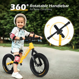 Birtech 12" Balance Bike Nylon Frame Yellow