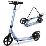 Hyeed Kick Scooter with Disc Brakes Lighting Bule