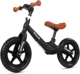 Birtech 12" Kids Balance Bike with Nylon Frame Black