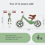 Hyeed 12" Kids Balance Bike with Nylon Frame