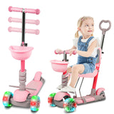 Hyeed 5-in-1 Kids Scooter Pink