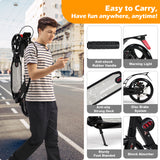 Hyeed Kick Scooter with Disc Brake Black