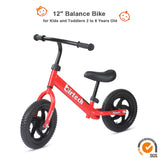 Birtech 12 inch Kids Balance Bike Red