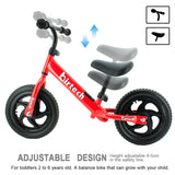 Birtech 12 inch Kids Balance Bike Red