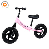 12" Balance Bike with Carbon Steel Frame Pink