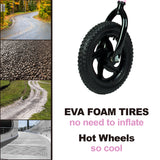 12" Balance Bike with Carbon Steel Frame Pink