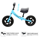 12" Balance Bike with Carbon Steel Frame Blue