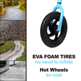 12" Balance Bike with Carbon Steel Frame Blue