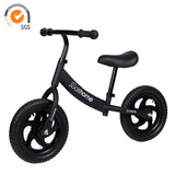 12" Balance Bike with Carbon Steel Frame Black