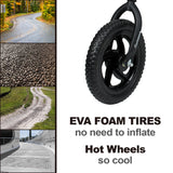 12" Balance Bike with Carbon Steel Frame Black