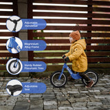 Birtech 14 Inch Kids Balance Bike with Magnesium Alloy Frame Blue