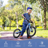 Birtech 14 Inch Kids Balance Bike with Magnesium Alloy Frame Blue