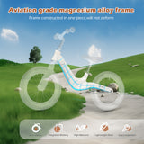 Birtech 14 Inch Kids Balance Bike with Magnesium Alloy Frame White