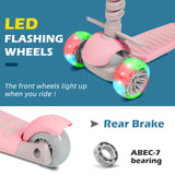 Hyeed 5-in-1 Kids Scooter Pink