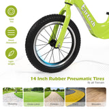 Birtech 14 Inch Kids Balance Bike with Magnesium Alloy Frame Green