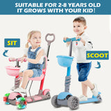 Hyeed 5-in-1 Kids Scooter Green