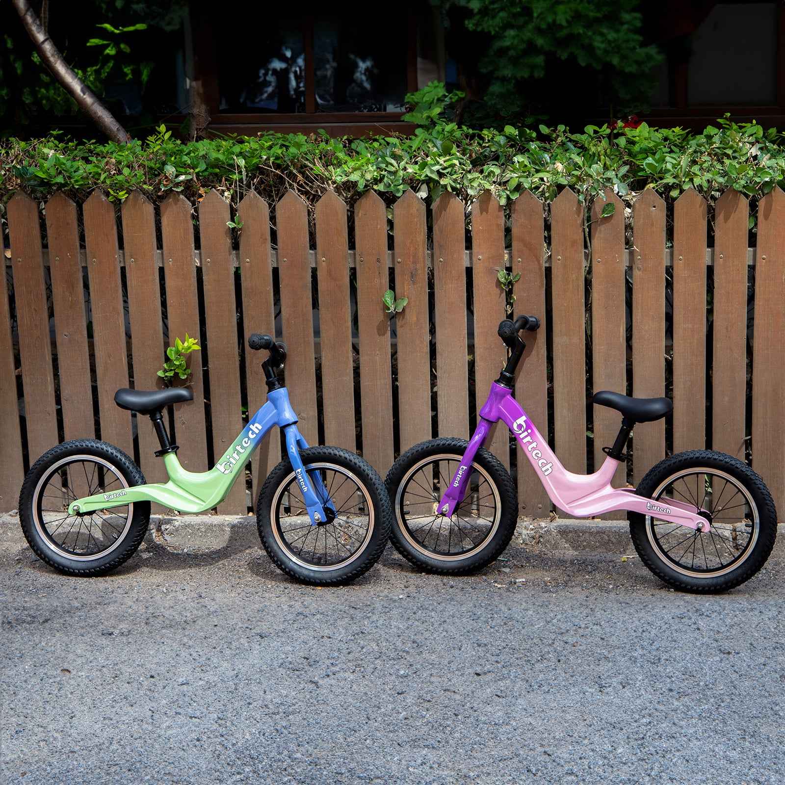 Birtech 14 Inch Kids Balance Bike with Magnesium Alloy Frame Blue&Green