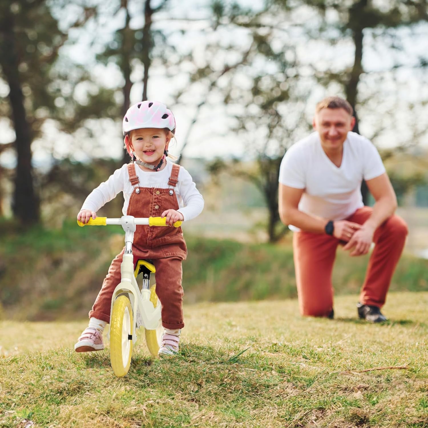 Hyeed 12" Kids Balance Bike with Nylon Frame
