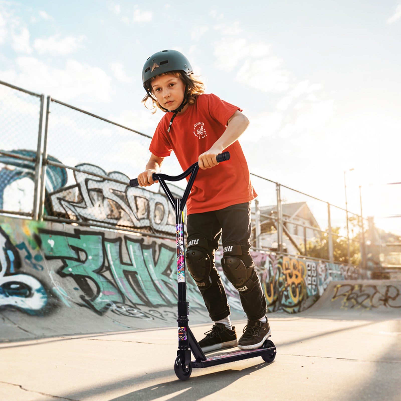 Hyeed Stunt Scooter Graffiti