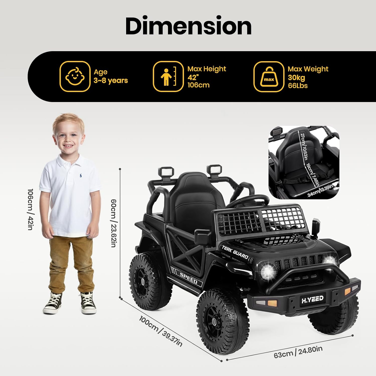 12V Kids Electric Ride-On Truck with Remote Control