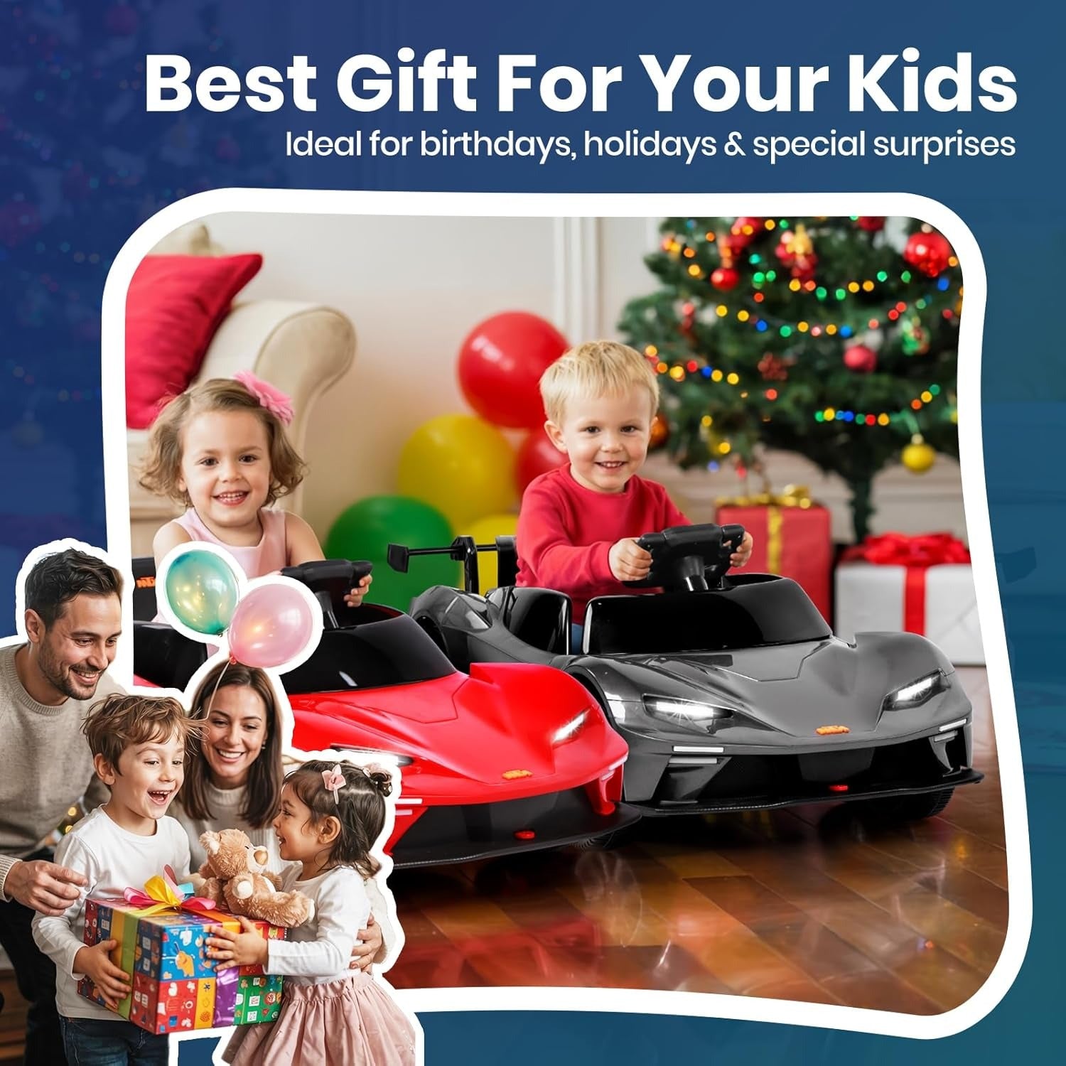 12V Kids Electric Sports Car Ride-On with Remote Control