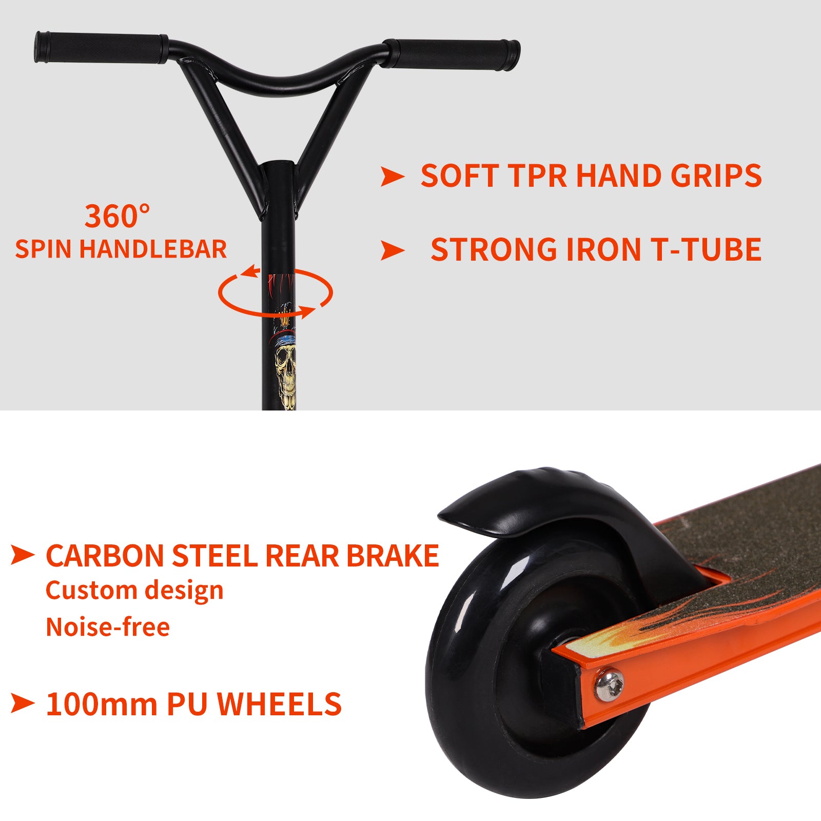 Hyeed Stunt Scooter Orange