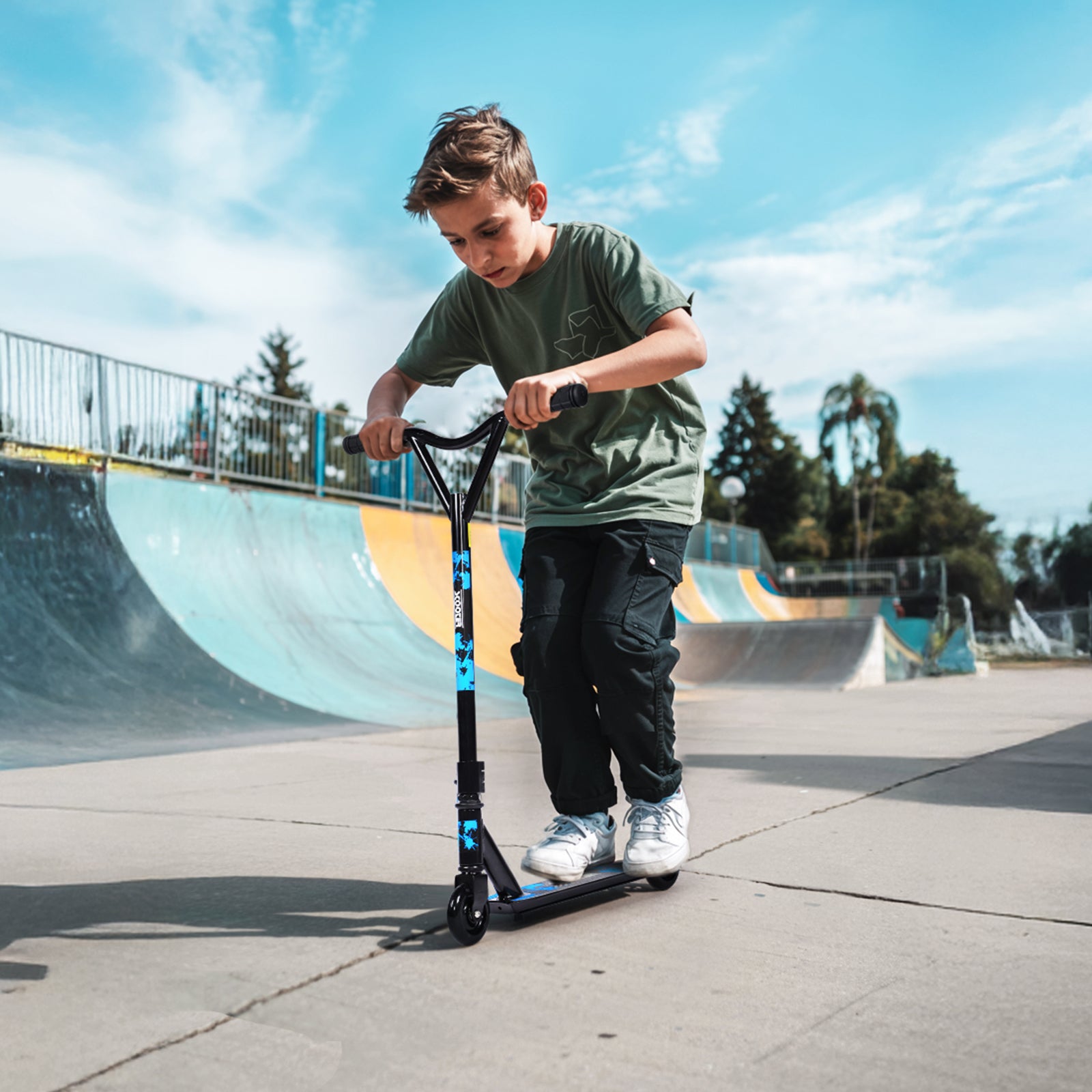 Hyeed Stunt Scooter Blue