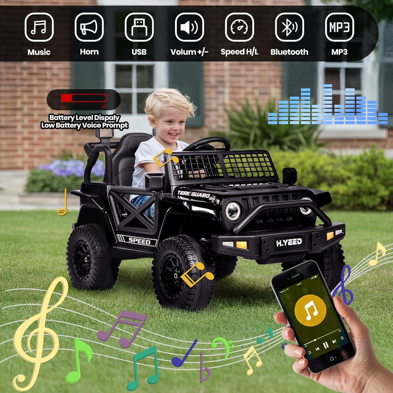 12V Kids Electric Ride-On Truck with Remote Control