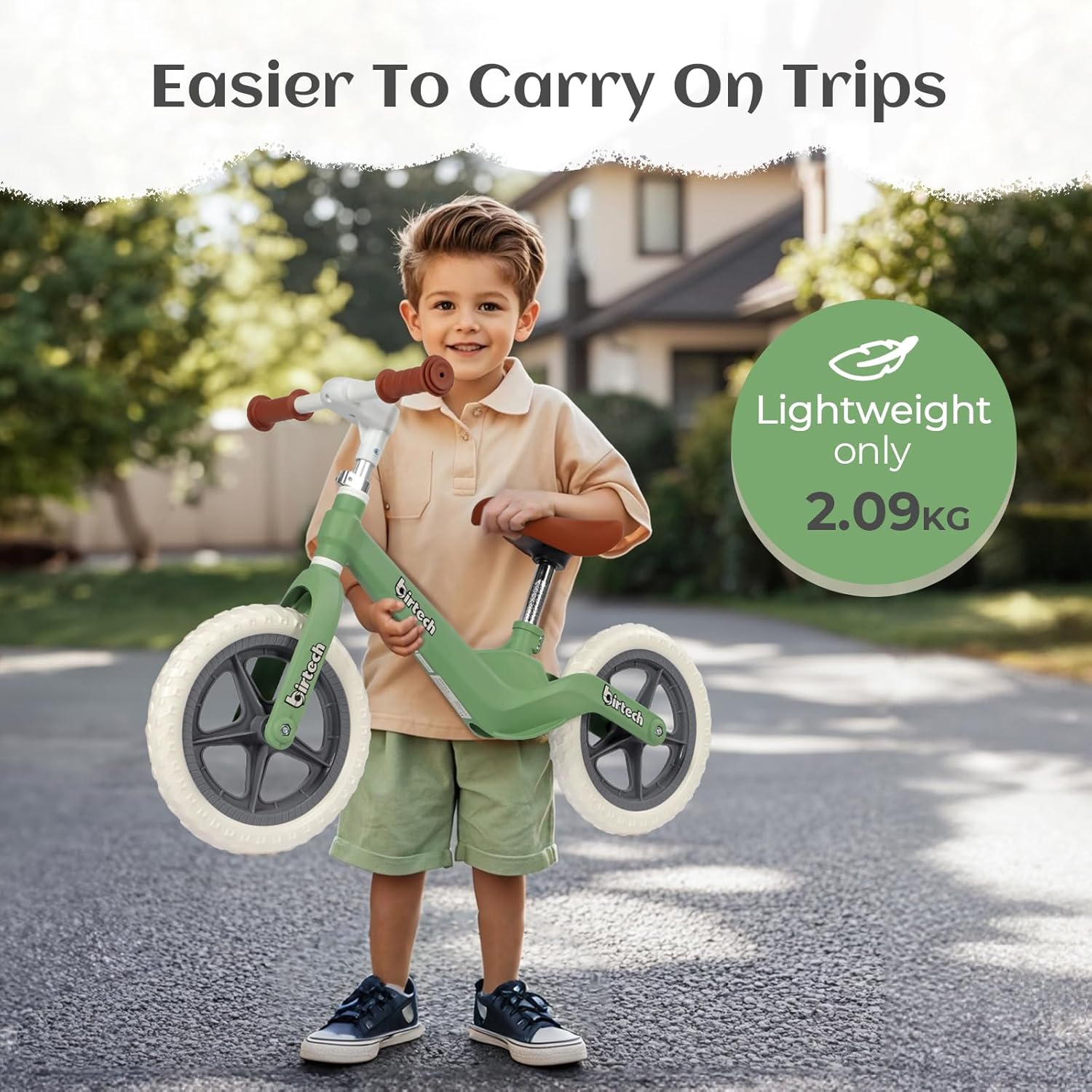 Hyeed 12" Kids Balance Bike with Nylon Frame