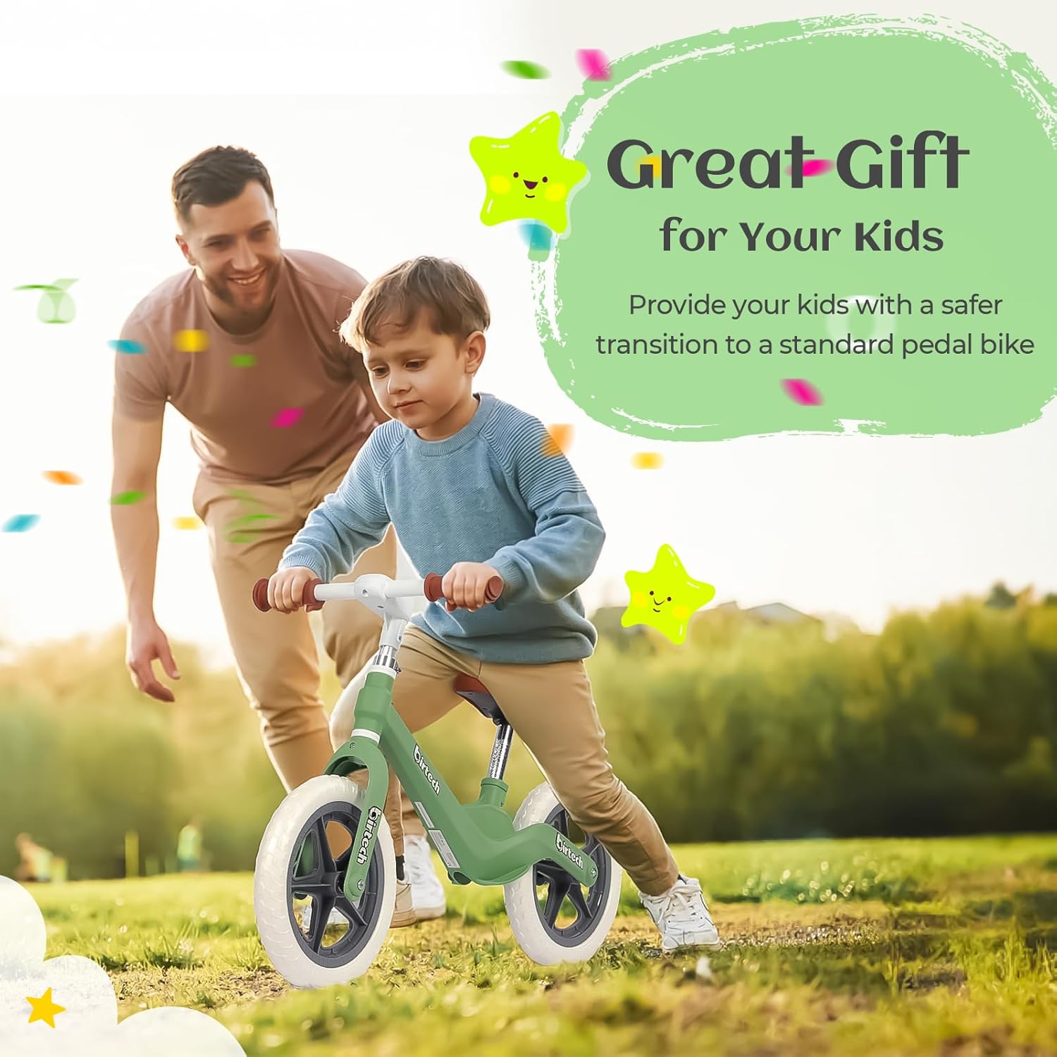 Hyeed 12" Kids Balance Bike with Nylon Frame