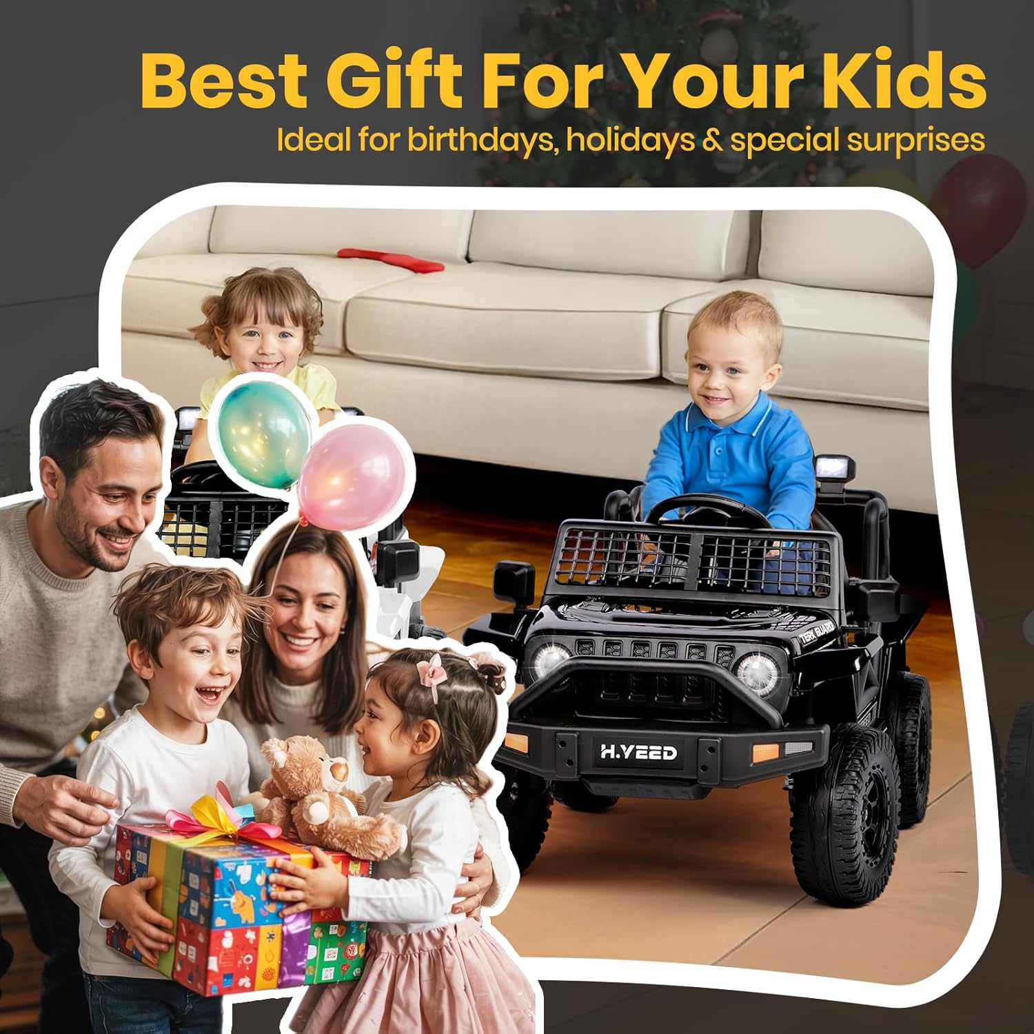 12V Kids Electric Ride-On Truck with Remote Control