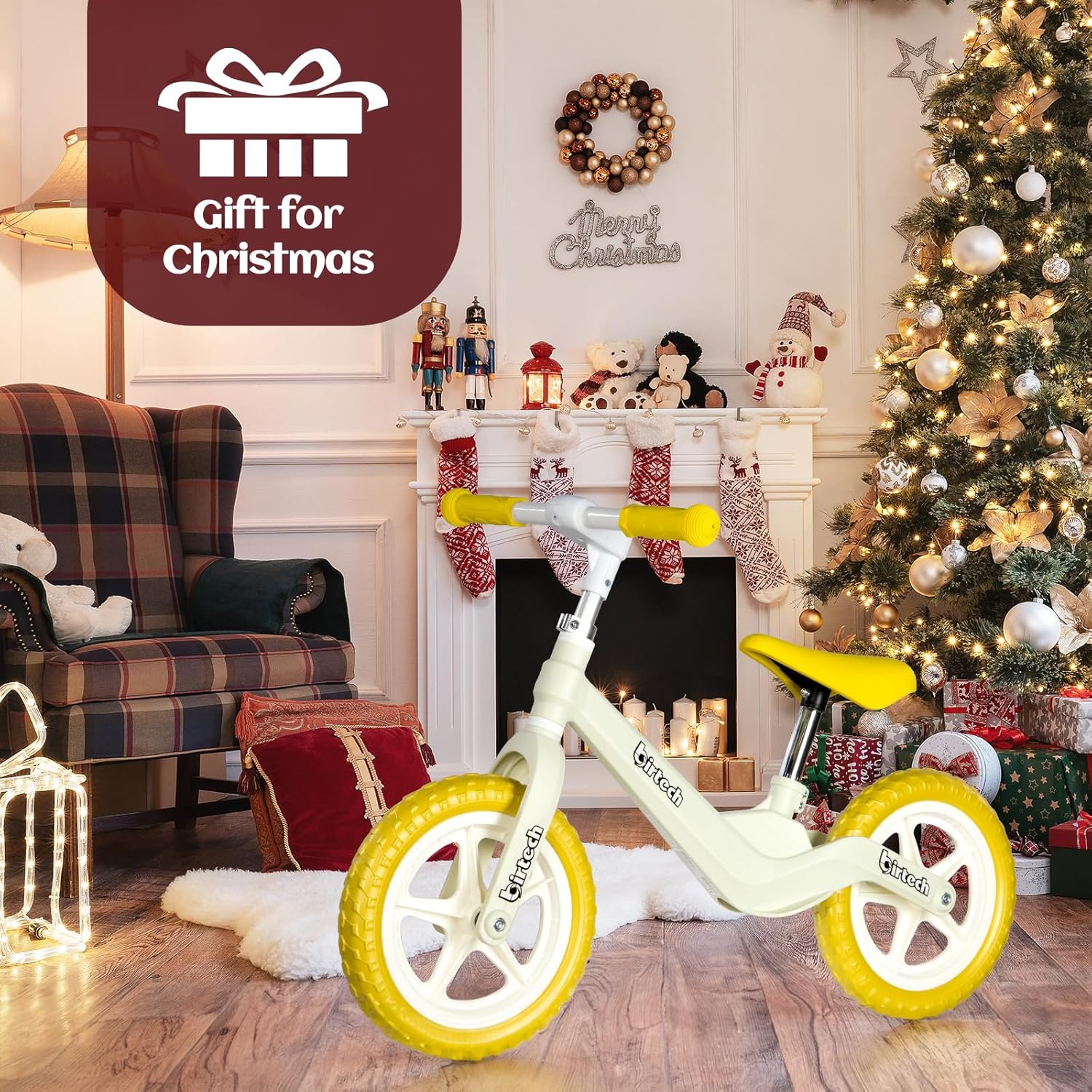 Hyeed 12" Kids Balance Bike with Nylon Frame
