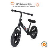 Birtech 12 inch  Kids Balance Bike Black