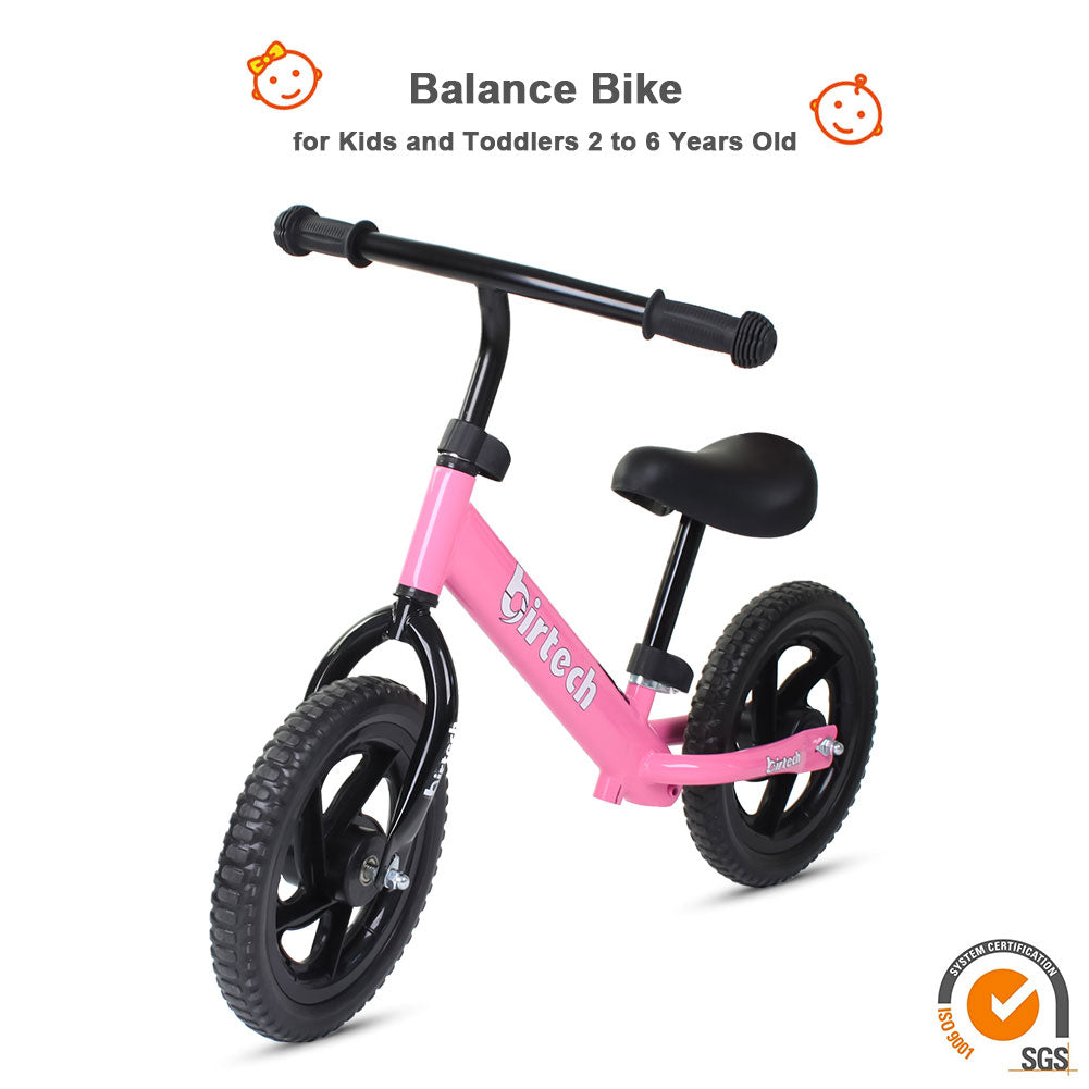 Birtech 12 inch  Kids Balance Bike Pink