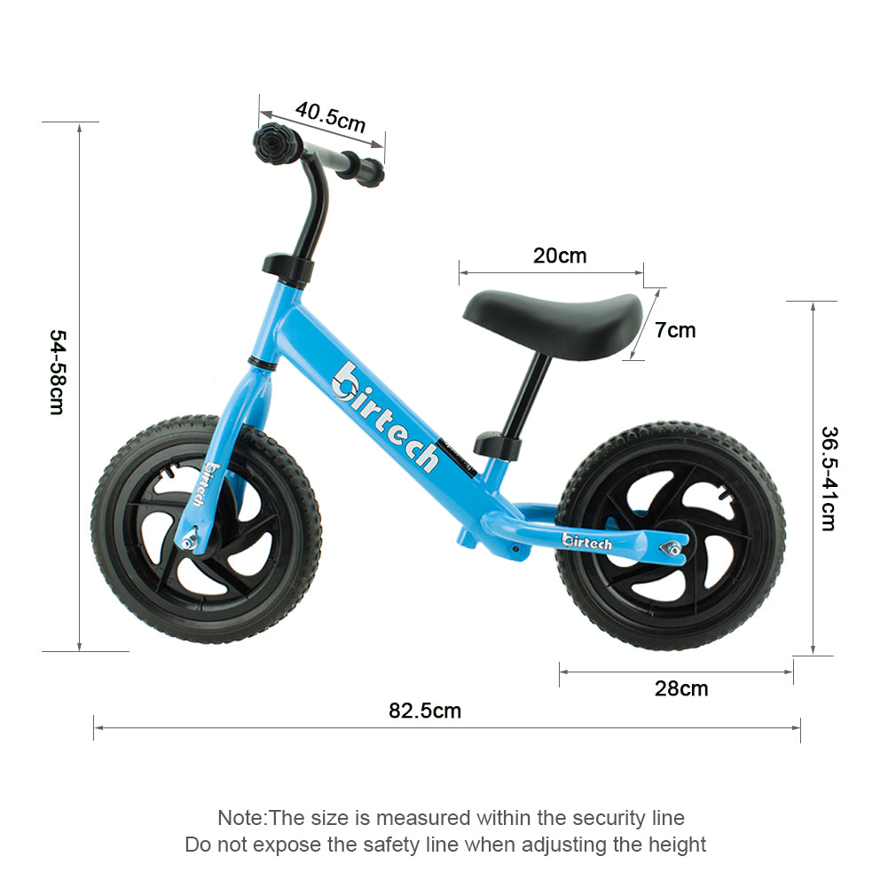 Birtech 12 inch Kids Balance Bike Blue