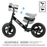 Birtech 12 inch  Kids Balance Bike Black