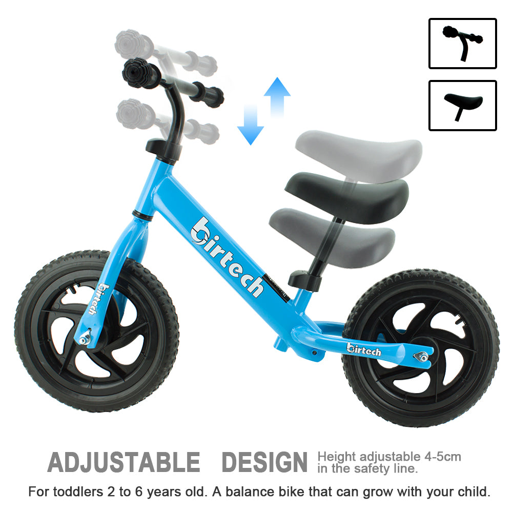 Birtech 12 inch Kids Balance Bike Blue