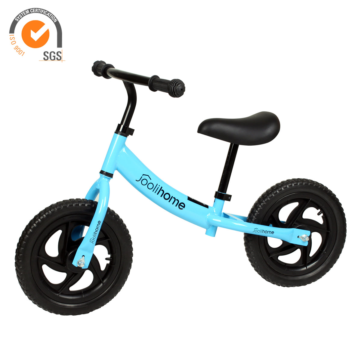 12" Balance Bike with Carbon Steel Frame Blue