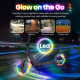 Hyeed Light Up Kick Scooter with Disc Brake Purple